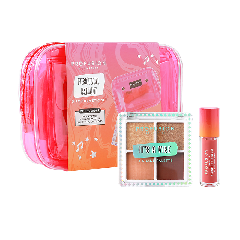 It's a Vibe | Festival Ready 3-pc Bag & Cosmetic Set