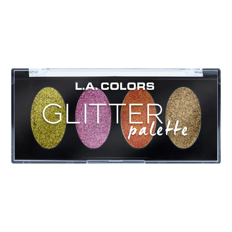 LA Colors Eyeshadow Glitter Palette 4 Colors