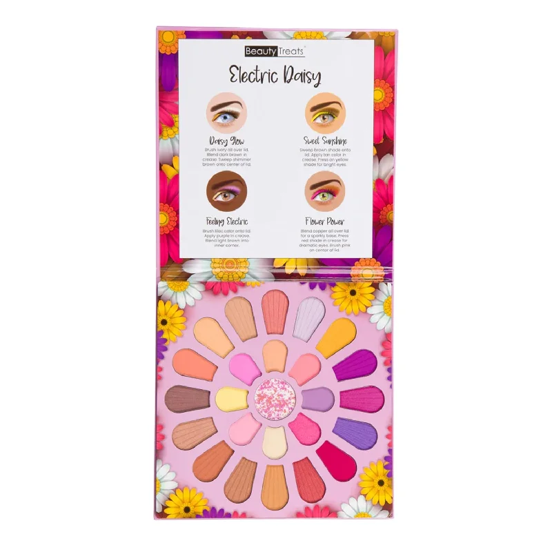 Beauty Treats Electric Daisy Matte and Shimmer Eyeshadow Palette 25 Colors