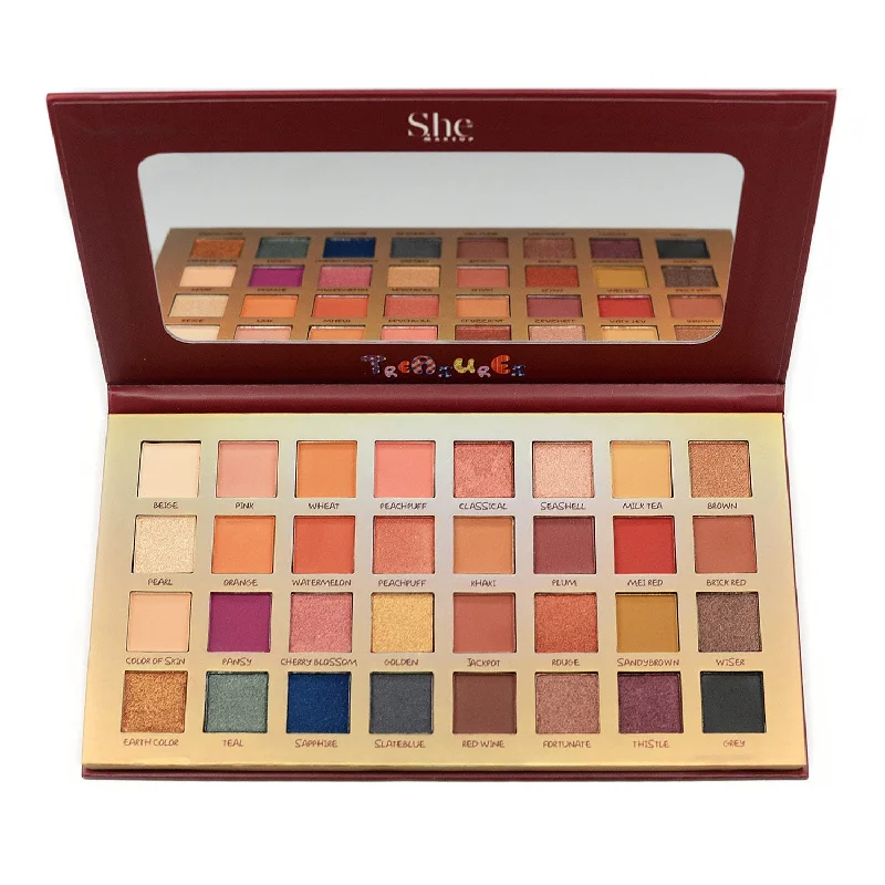 S.he Makeup Treasure Eyeshadow Palette 32 Colors