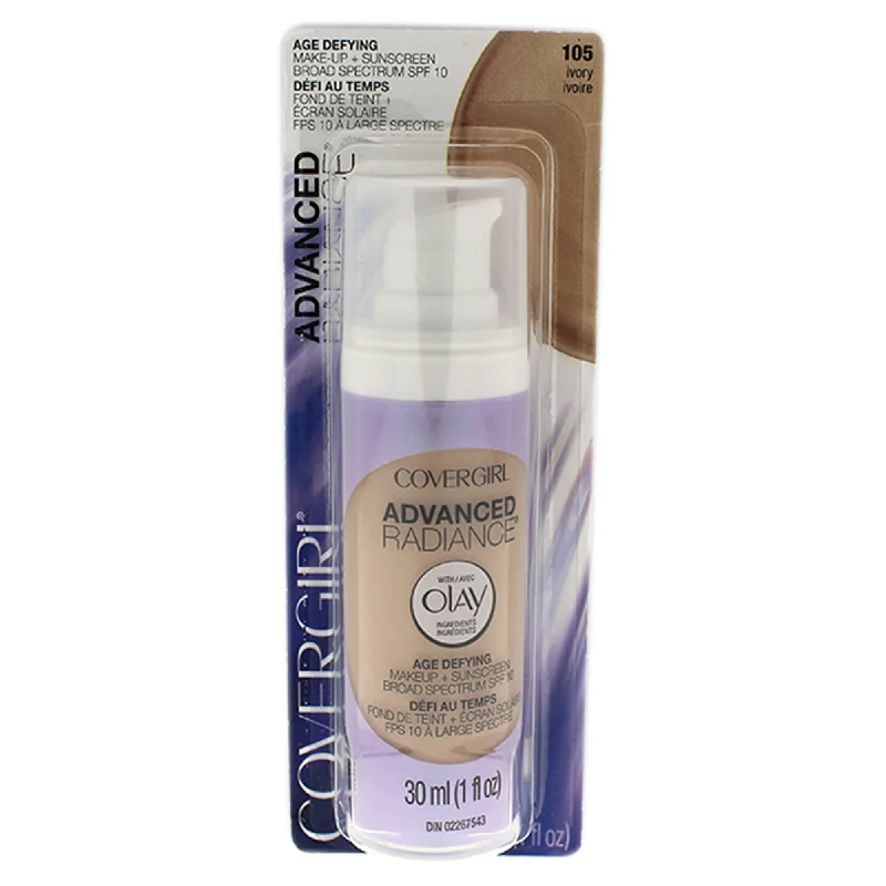 Advanced Radiance Age-Defying SPF 10 Foundation - 105 Ivory by CoverGirl for Women - 1 oz Foundation