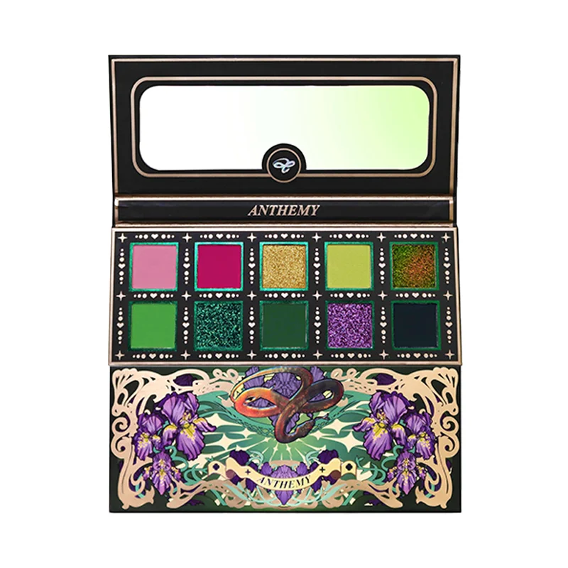 Anthemy "Serpent’s Emerald Gaze" – 10-Color Chameleon Eyeshadow Palette