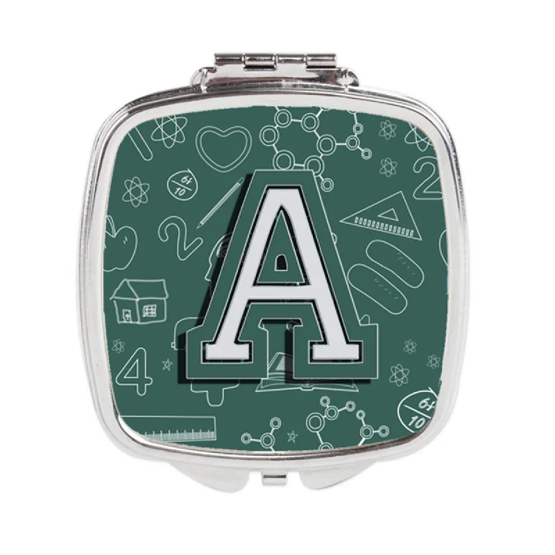 Carolines Treasures CJ2010-ASCM Letter a Back to School Initial Compact Mirror