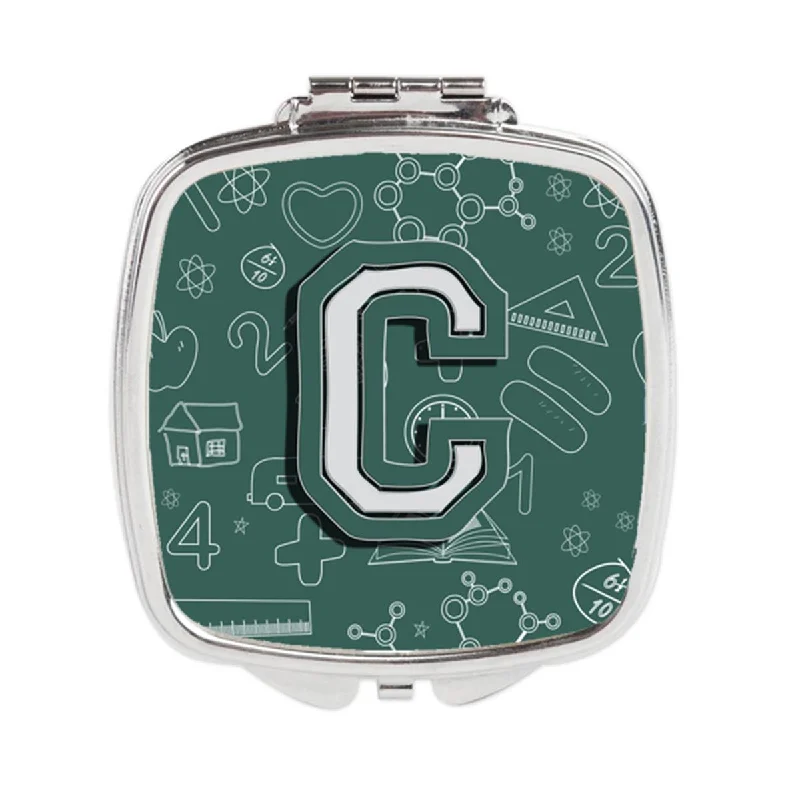 Carolines Treasures CJ2010-CSCM Letter C Back to School Initial Compact Mirror