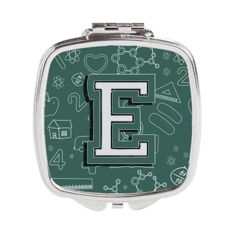 Carolines Treasures CJ2010-ESCM Letter E Back to School Initial Compact Mirror