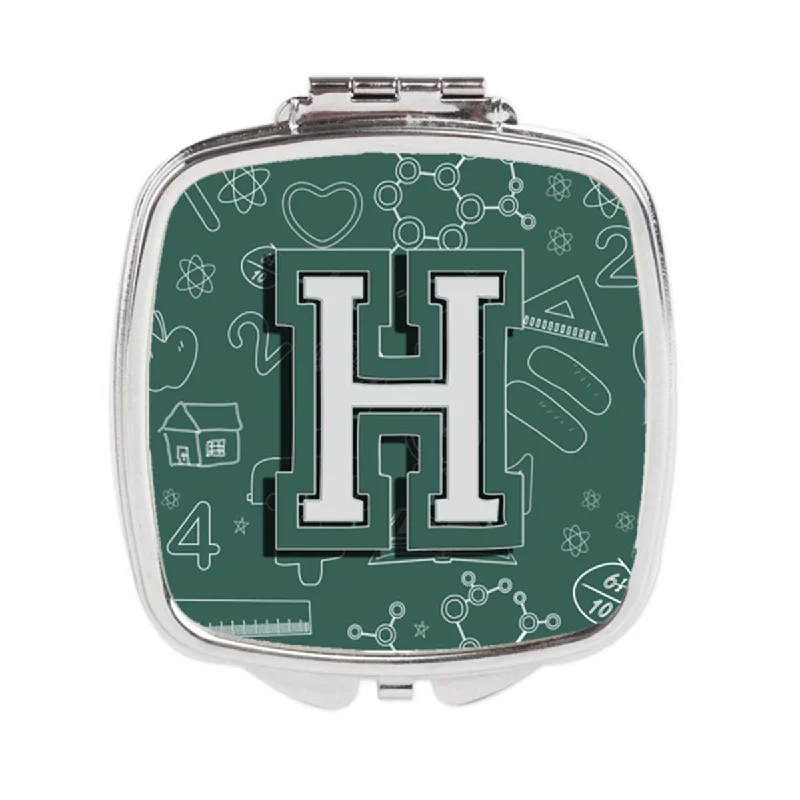 Carolines Treasures CJ2010-HSCM Letter H Back to School Initial Compact Mirror