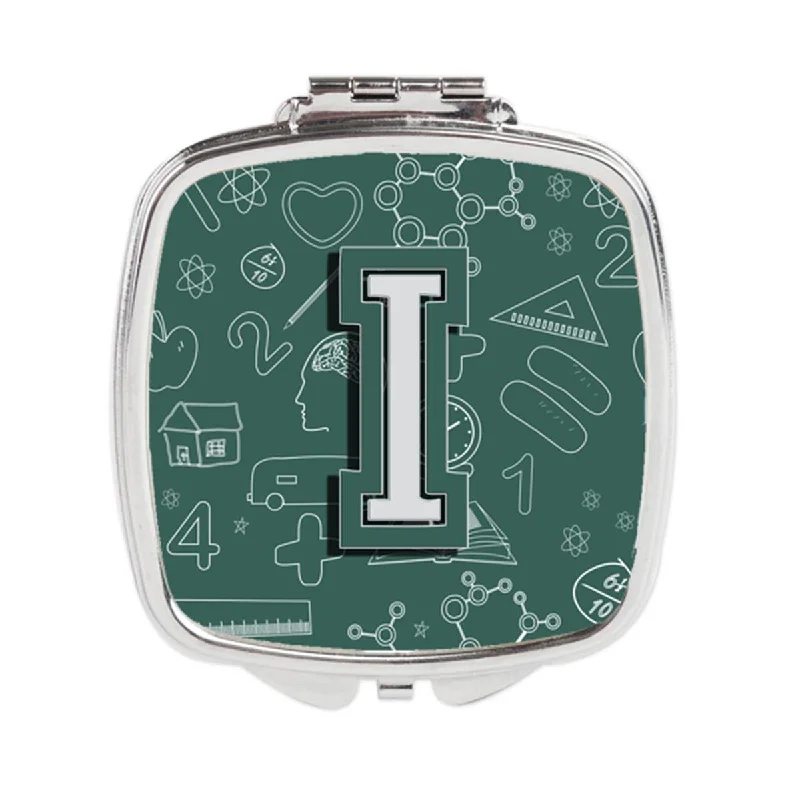 Carolines Treasures CJ2010-ISCM Letter I Back to School Initial Compact Mirror