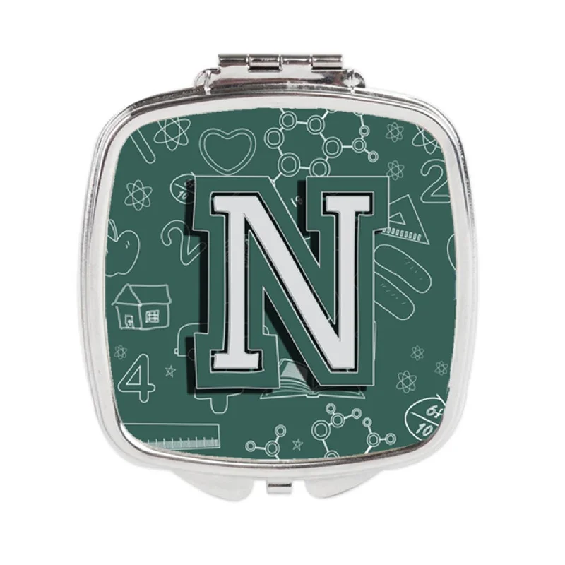 Carolines Treasures CJ2010-NSCM Letter N Back to School Initial Compact Mirror