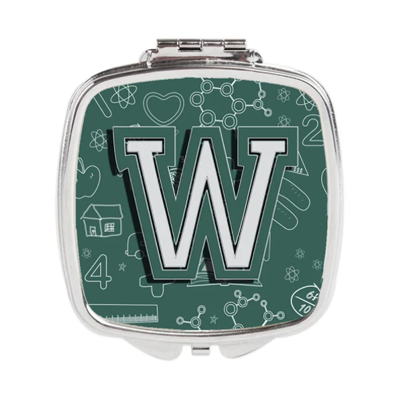 Carolines Treasures CJ2010-WSCM Letter W Back to School Initial Compact Mirror