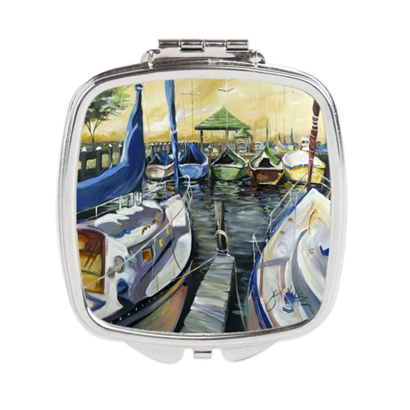 Carolines Treasures JMK1231SCM Seven Boats Sailboats Compact Mirror