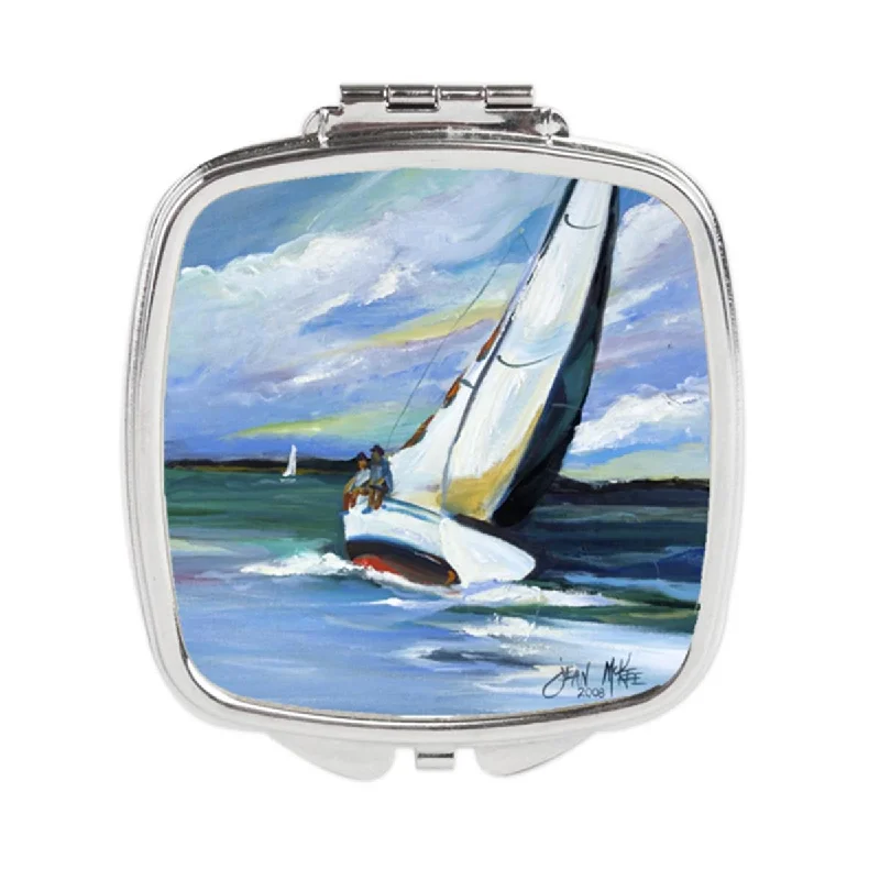 Carolines Treasures JMK1232SCM Two & a Sailboat Compact Mirror