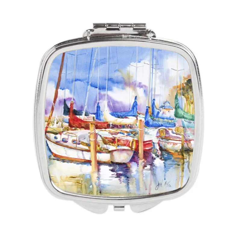 Carolines Treasures JMK1233SCM Runaway Sailboats Compact Mirror