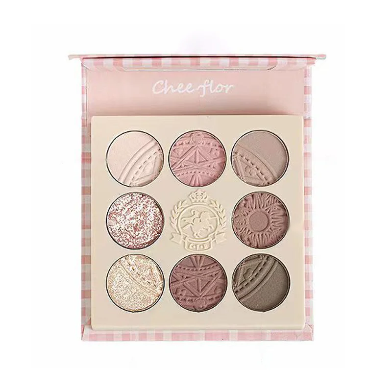 CHEERFLOR Fairy Garden Series 8-Color Embossed Eyeshadow Palette