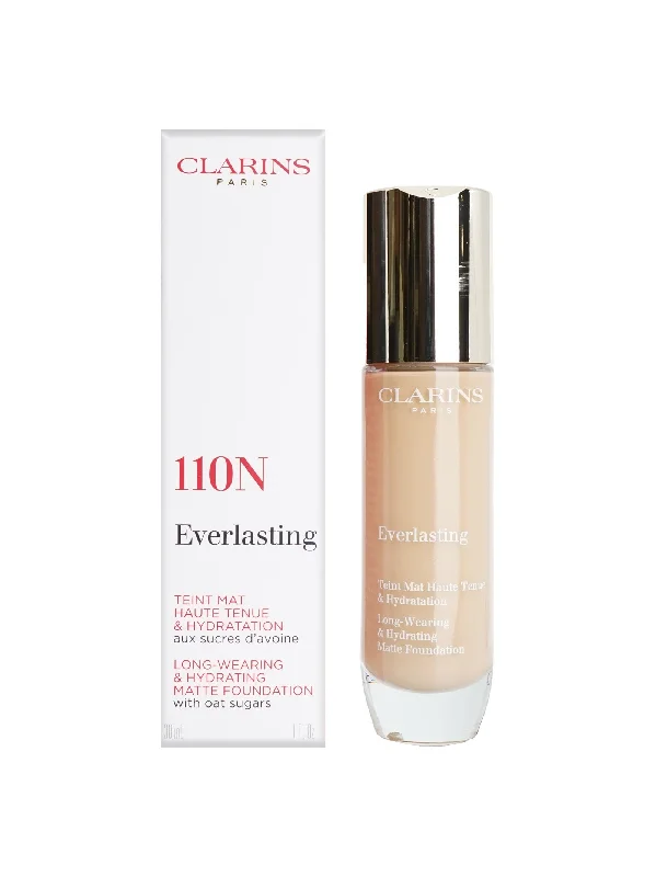 Clarins Everlasting Matte Foundation 110N All Skin Types 1 OZ