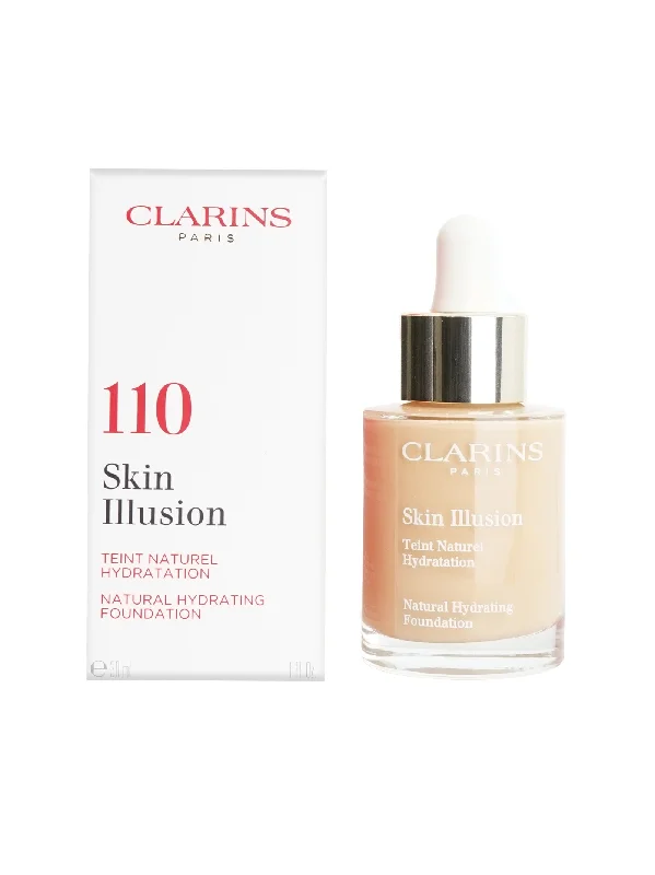 Clarins Skin Illusion Natural Hydrating Foundation 110 Honey 1 OZ