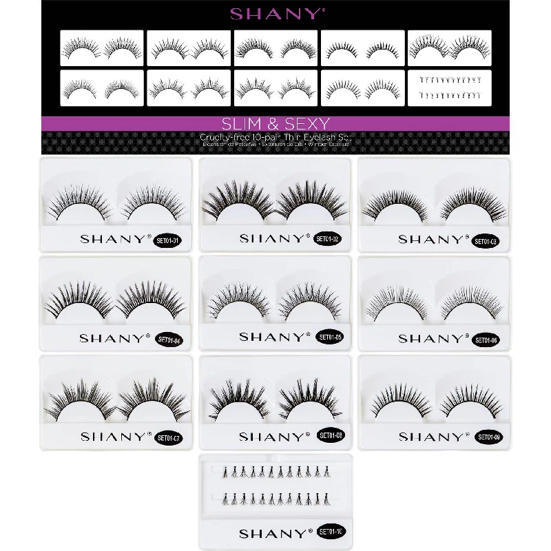 Eyelash extend - set of 10 assorted reusable eyelashes