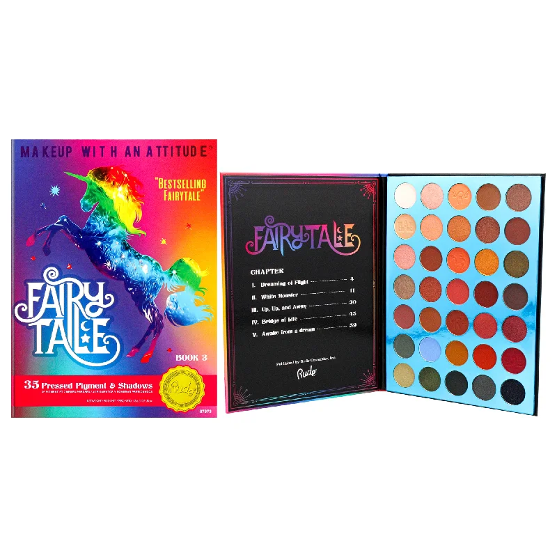 Fairy Tale 35 Eyeshadow Palette - Book 3 by Rude Cosmetics for Women - 1.34 oz Eye Shadow