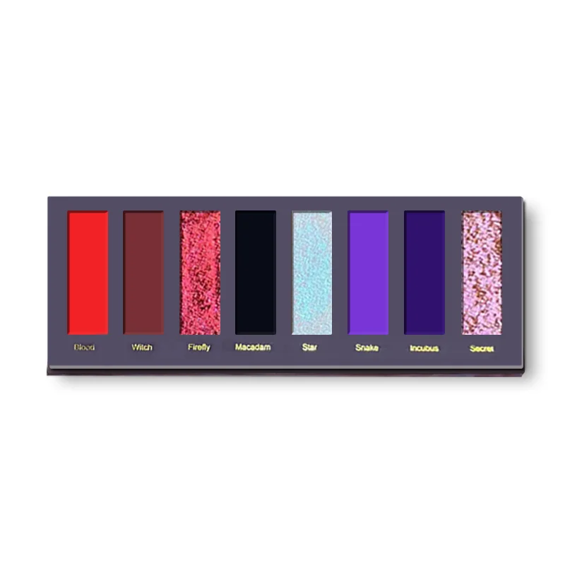 Narimi "Back to the 90s" Eyeshadow Palette - #09 Dark night firefly (Wine red)