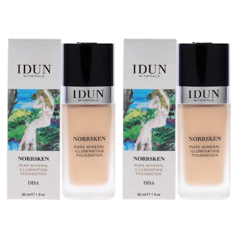 Norrsken Foundation - 207 Disa by Idun Minerals for Women - 1 oz Foundation - Pack of 2