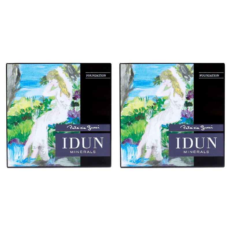 Powder Foundation - 010 Siri by Idun Minerals for Women - 0.31 oz Foundation - Pack of 2