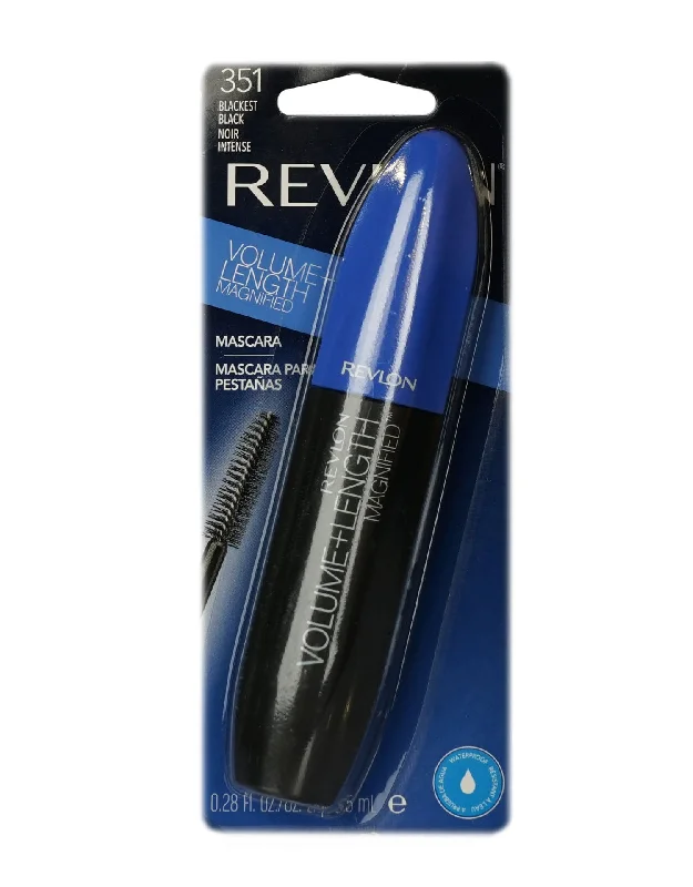 Revlon Volume & Length Magnified Waterproof Mascara 351 Blackest Black 0.28 OZ