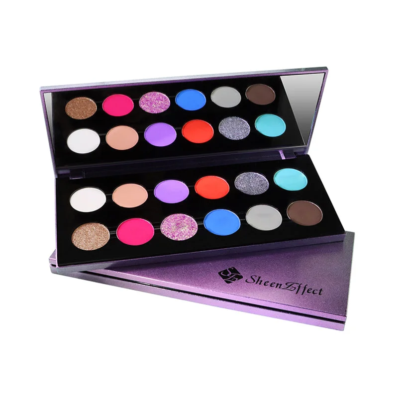 SheenEffect Chameleon Collection 12-Color Eyeshadow Palette