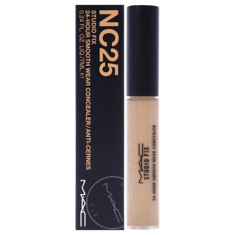 Studio Fix 24 Hour Smooth Wear Concealer - NC25 Light Beige with Golden Peach Undertone by MAC for Women - 0.24 oz Concealer