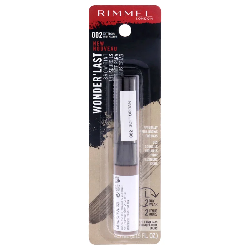 Wonder Last Brow Tint - 002 Soft Brown by Rimmel London for Women - 0.15 oz Eyebrow