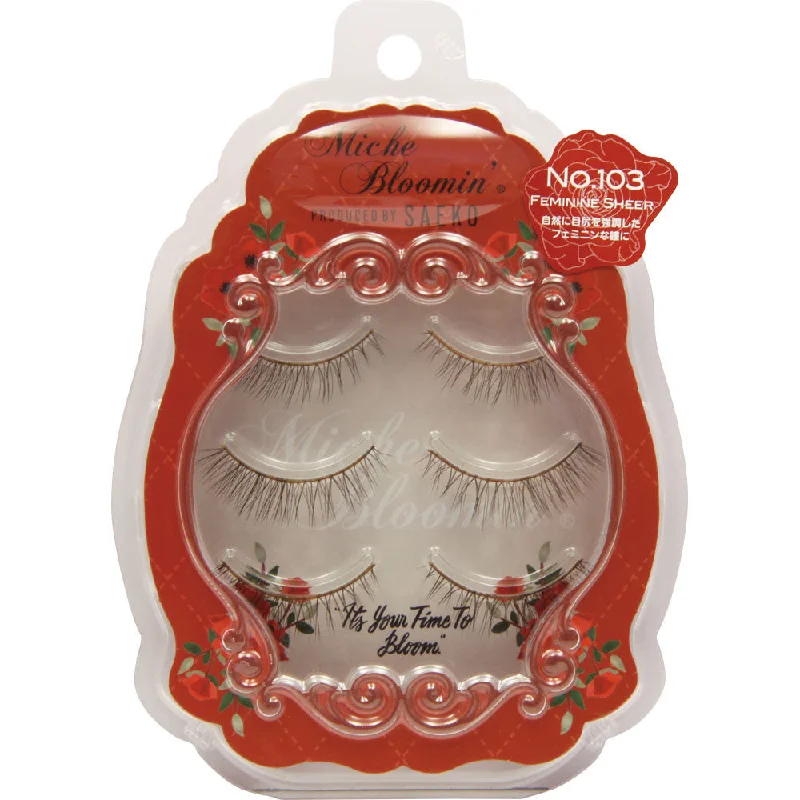 Miche Bloomin Eyelash No. 103 Feminine Sheer Produced by Saeko