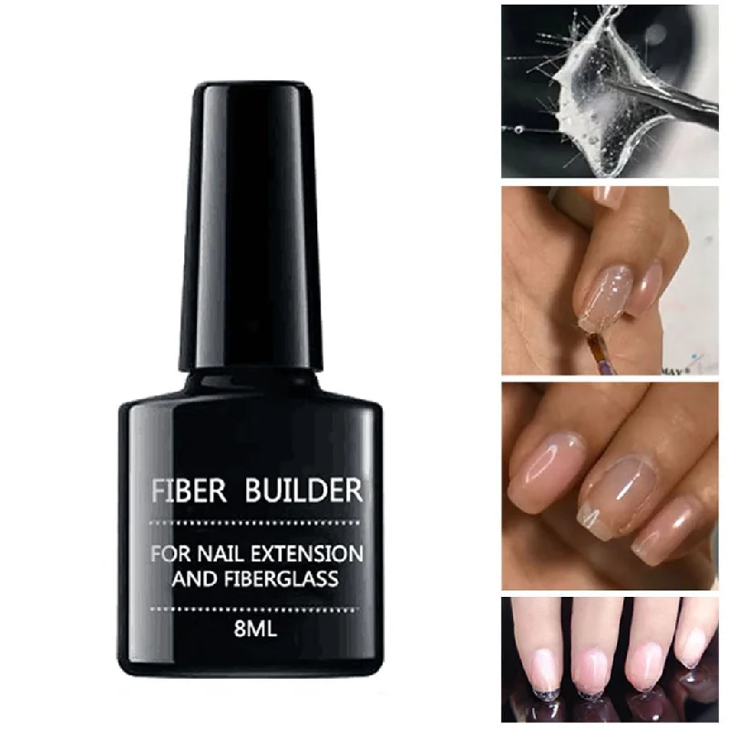 Style: Extended glue - Fiber Bulider Nail Gel Quick Building Repair Broken Nails Soak Off UV Gel