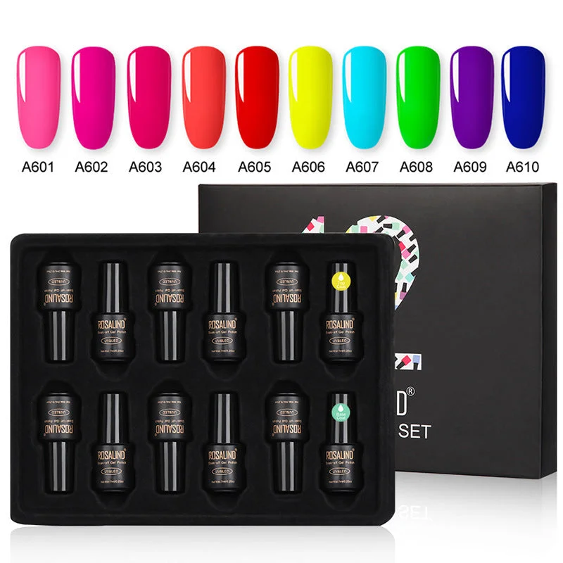 Color: A Pack - Fluorescent color nail polish set 12 bottles