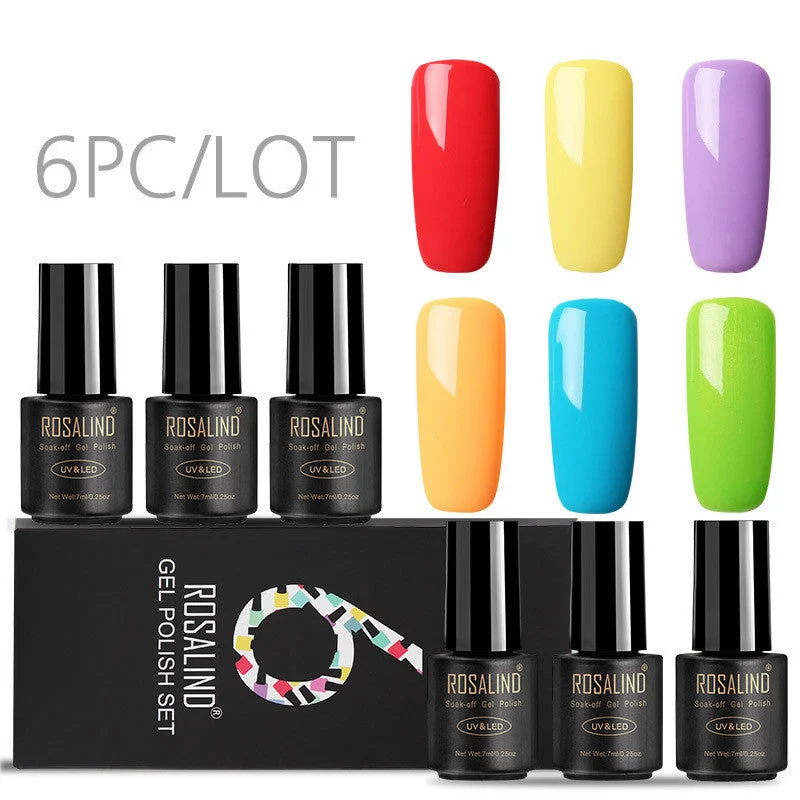 Color: 10 series - Fine nail polish 6 bottles