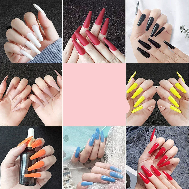 Matte Matte Super Long Ballet Nail Collection - style: 8 Style